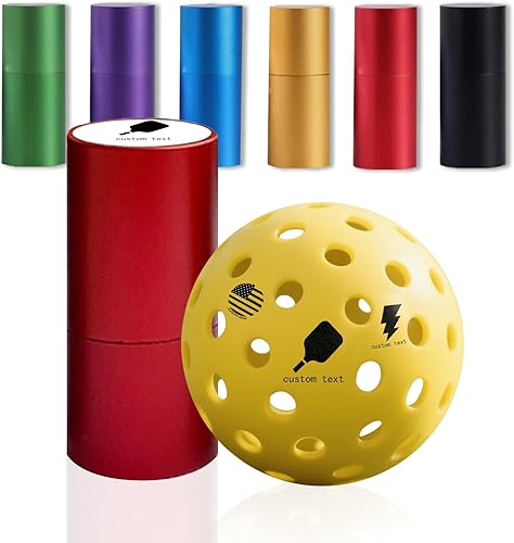 Miniatura 7 de Marcador de sello de pickleball personalizado - Sello de nombre personalizado para bolas de pickleball, sin ensuciar, tinta de larga duración,