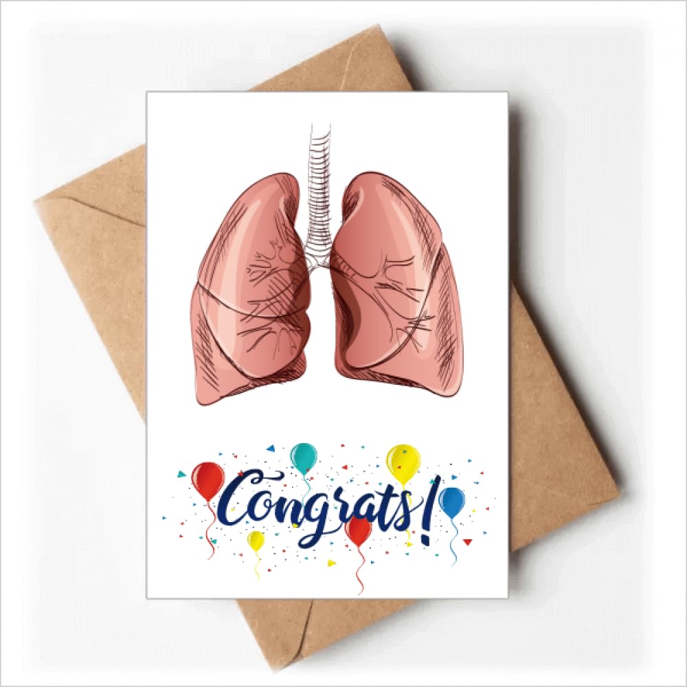 Amazon.com : DIYthinker Organ Lung Human Illustration Wedding Cards  Congratulations Greeting Envelopes : Office Products