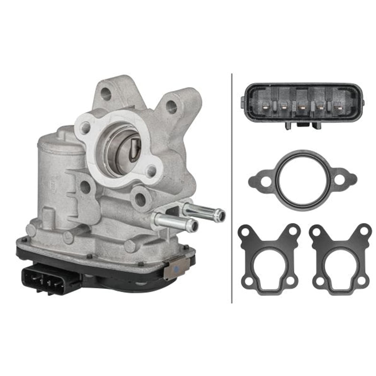 HELLA 6NU 014 864-661 Valvola ricircolo gas scarico-EGR, elettrico, con guarnizioni | Compatibile con: NISSAN CABSTAR, NAVARA, NAVARA NP300, NAVARA NP300 Pritsche/Fahrgestell, NP300 PICKUP, PATHFINDER III