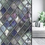 Veemoon Static Cling Decorative Window Privacy Film, Glass Window Cling No Glue Window Sticker for B