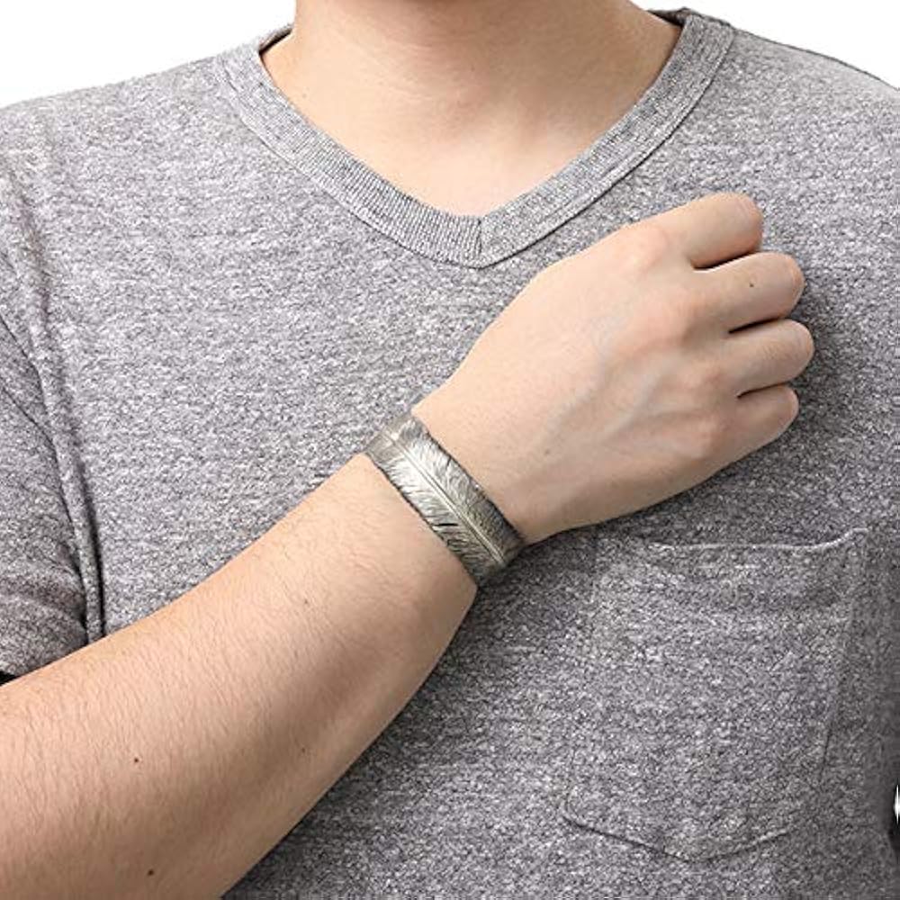 Amazon | [SAAD] サード フェザー シルバー925バングル B-95-S