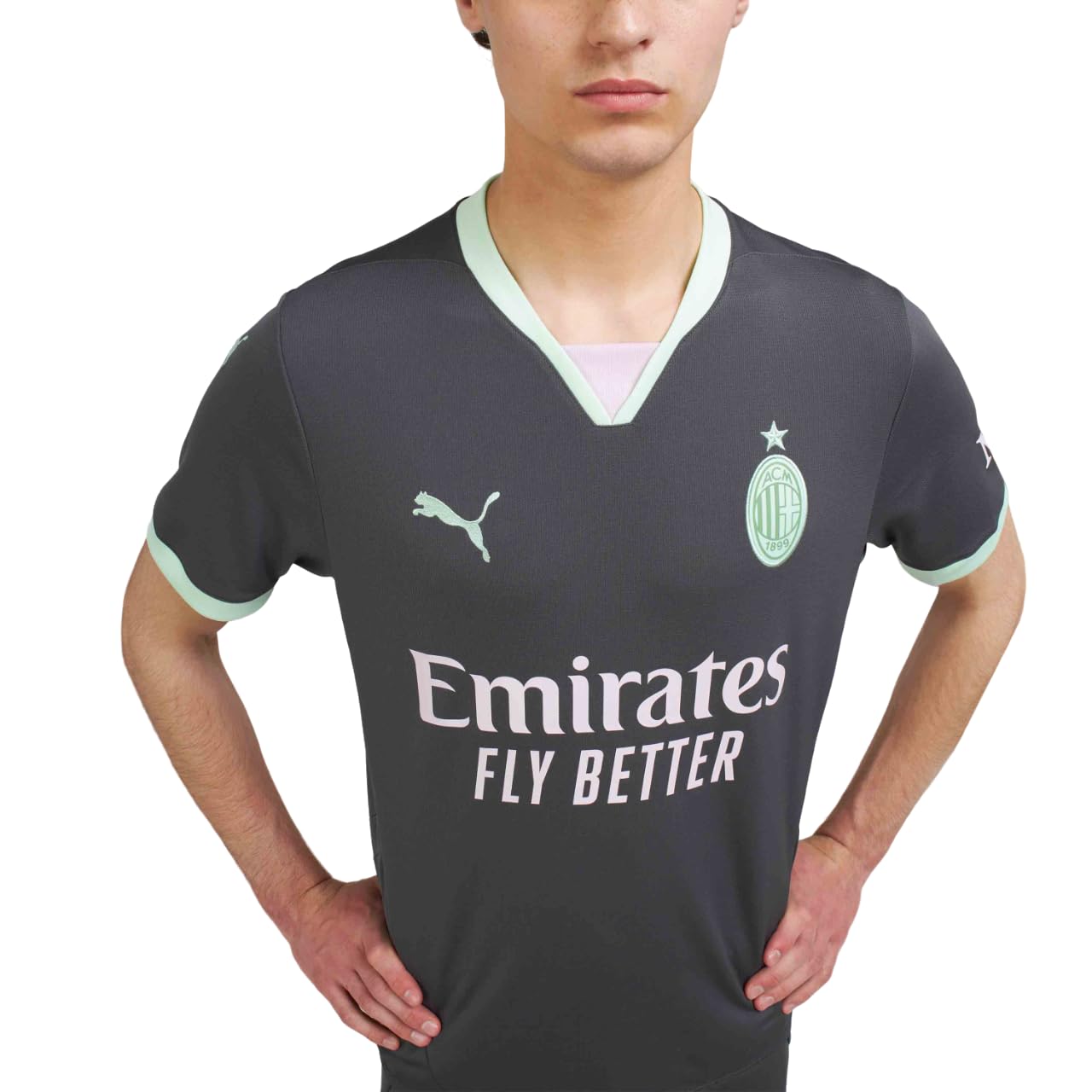AC Milan Maglia Gara Calcio, Stagione 2024/25, Unisex, Third, L