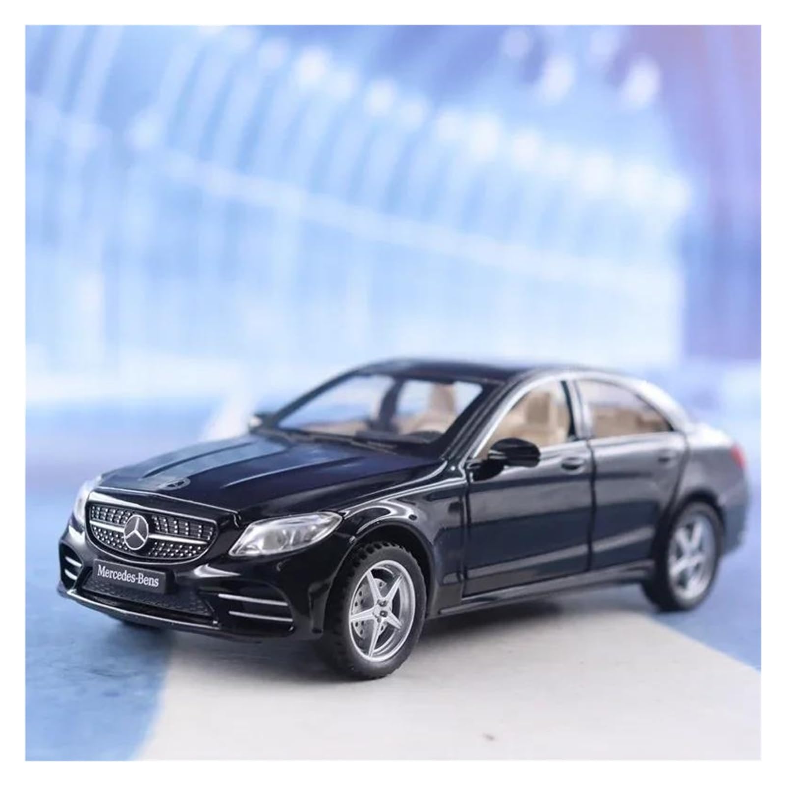 Modelo de Coche Decorativo 1:32 for Modelo de Coche de aleación Fundido a presión C260L, Adecuado for decoración, Regalo for niños, decoración de Oficina para decoración(Black)