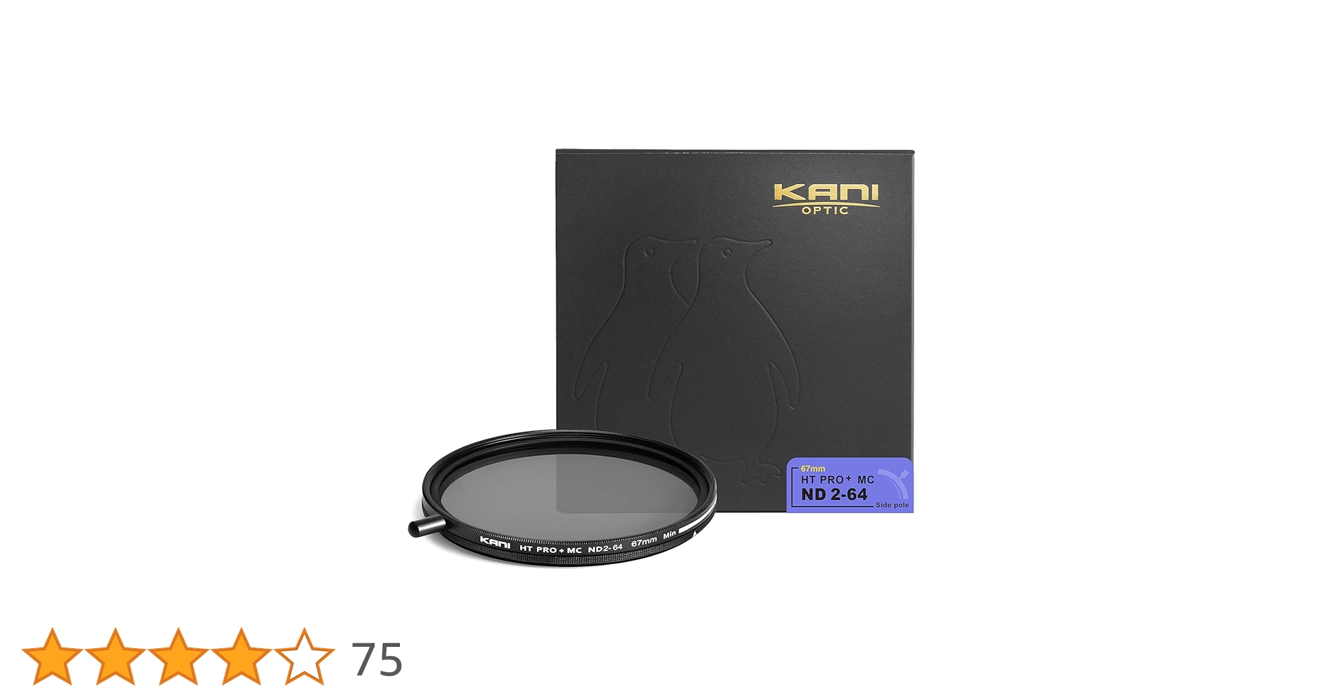 KANI 可変 NDフィルター 2-64 SidePole 67mm Amazon | KANI 67mm 可変NDフィルター ND2-64+CPL 減光効果最大6