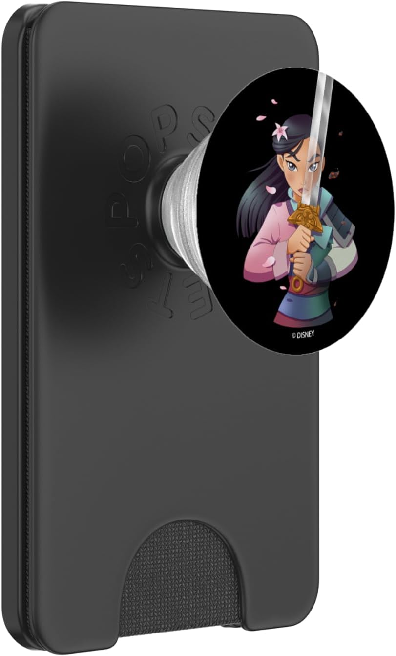 Disney Mulan Artistic Sword Portrait PopSockets PopGrip for MagSafe