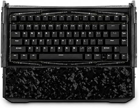 Black Diamond 75 V2 Wireless Gaming Keyboard, Forged Carbon & CNC Aluminum Custom Keyboard, 75% Tri-Mode 2.4G/Bluetooth/USB-C, Under 2ms Low Latency, Hot-Swappable PCB, RGB
