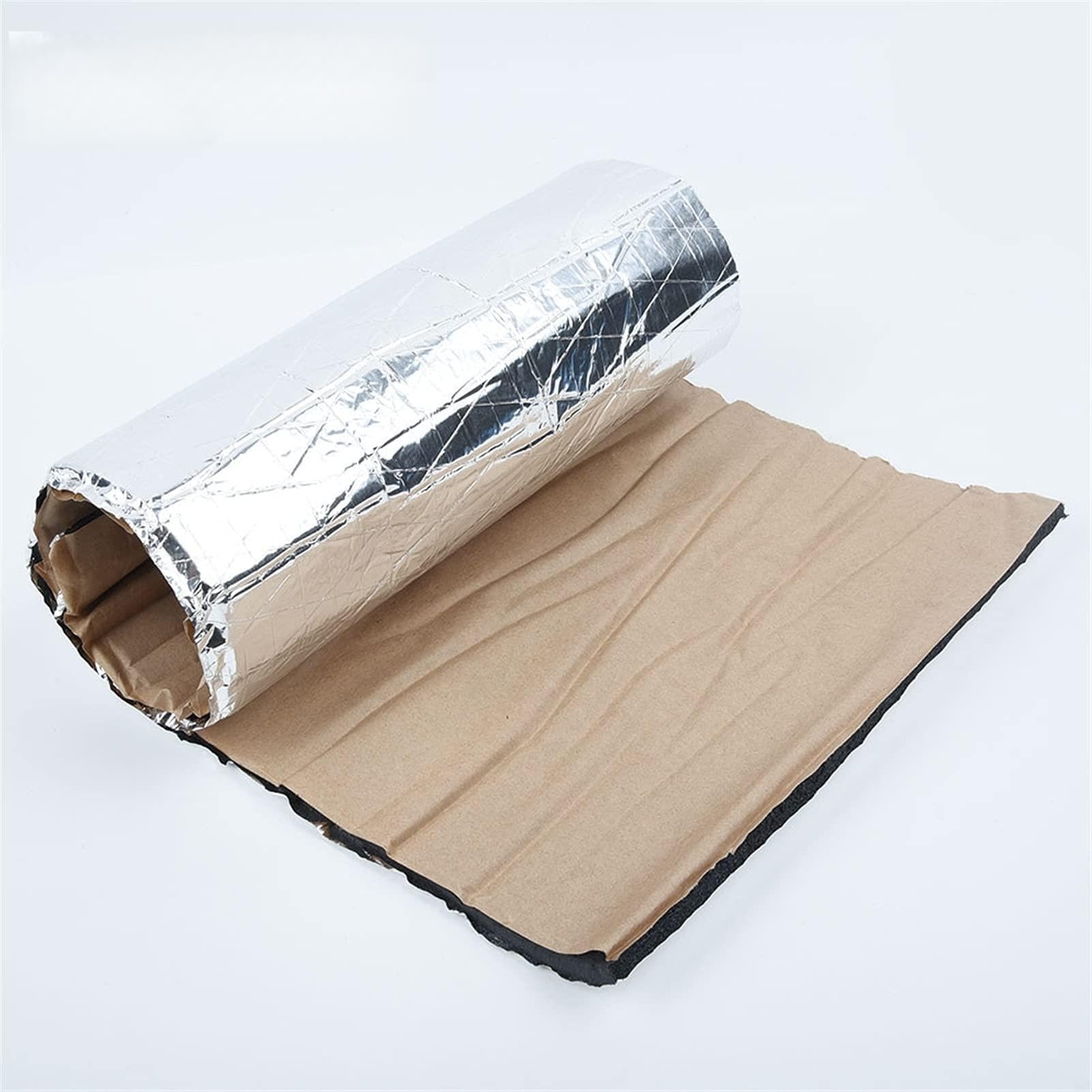 Gmeqfhpops 5Mm 50X25cm Car Sound Deadening Mat 10Mm 50X25cm Car Soundproofing Deadening Mat Heat Sound Insulation Cotton Firewall Auto Hood Door Deadener Foam