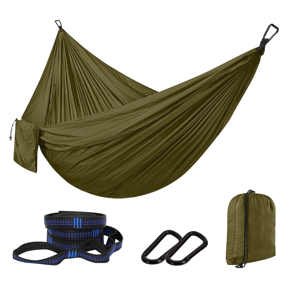 Hamac de camping et de randonnée avec 2 sangles ultra-léger