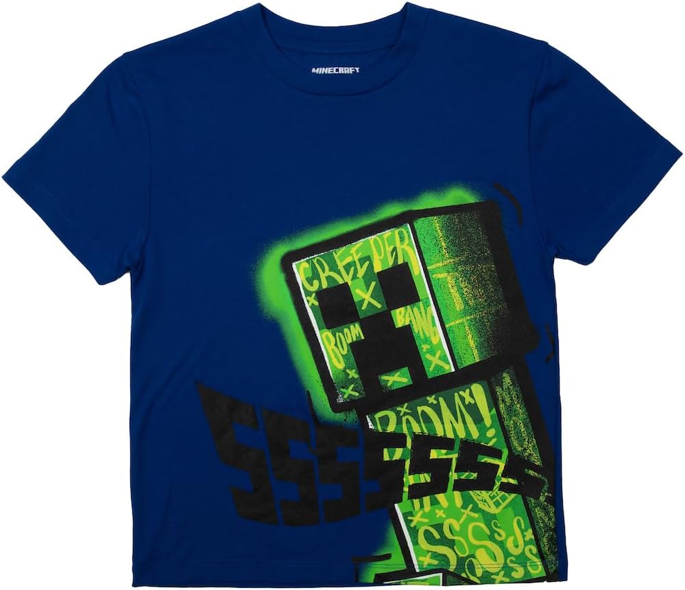 Minecraft Boys 3-Pack Shirt Set - Includes Two Tees and Mesh Shorts - Image 4