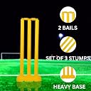 Cricket Set with Wooden Bat,Stumps and Ball for Kids | Cricket Kit for Kids Cricket Bat with Wicket (Size 3 Age 6-10 Year) gallery image