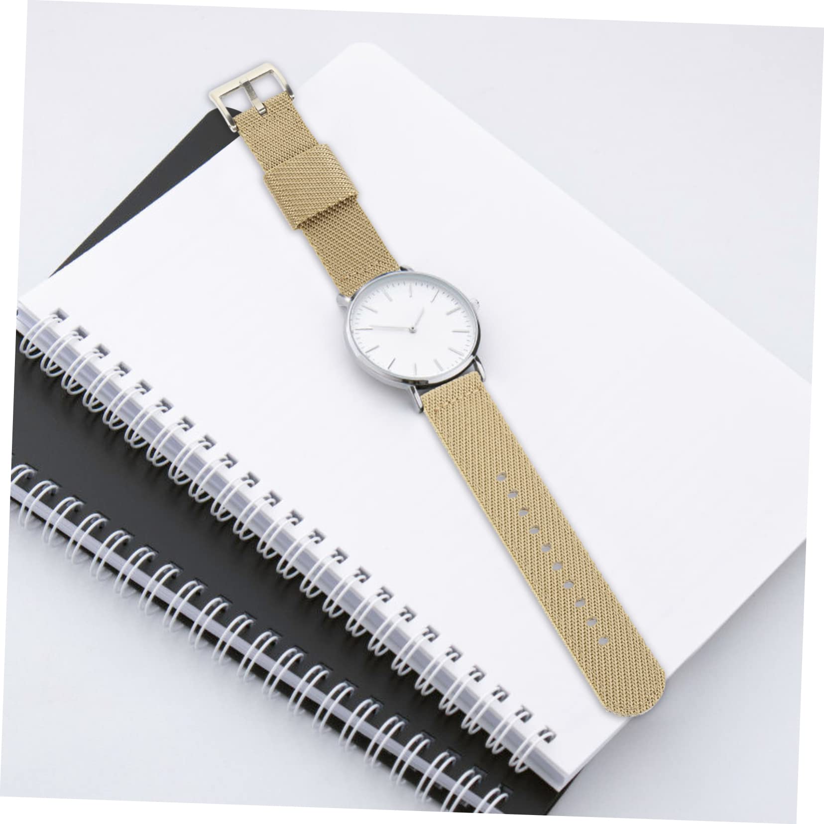 Uonlytech 2 Pièces Bracelet En Nylon Bracelet De Montre Pièces De Montre Remplacement De Bracelet De Réglable Bracelets De Pour Femmes Homme Composant Boucle Acier