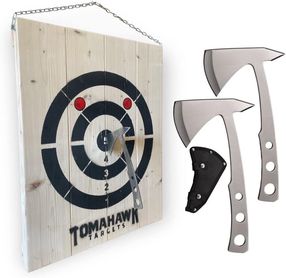 Tomahawk Targets Hacha colgante y tabla de objetivos de lanzamiento