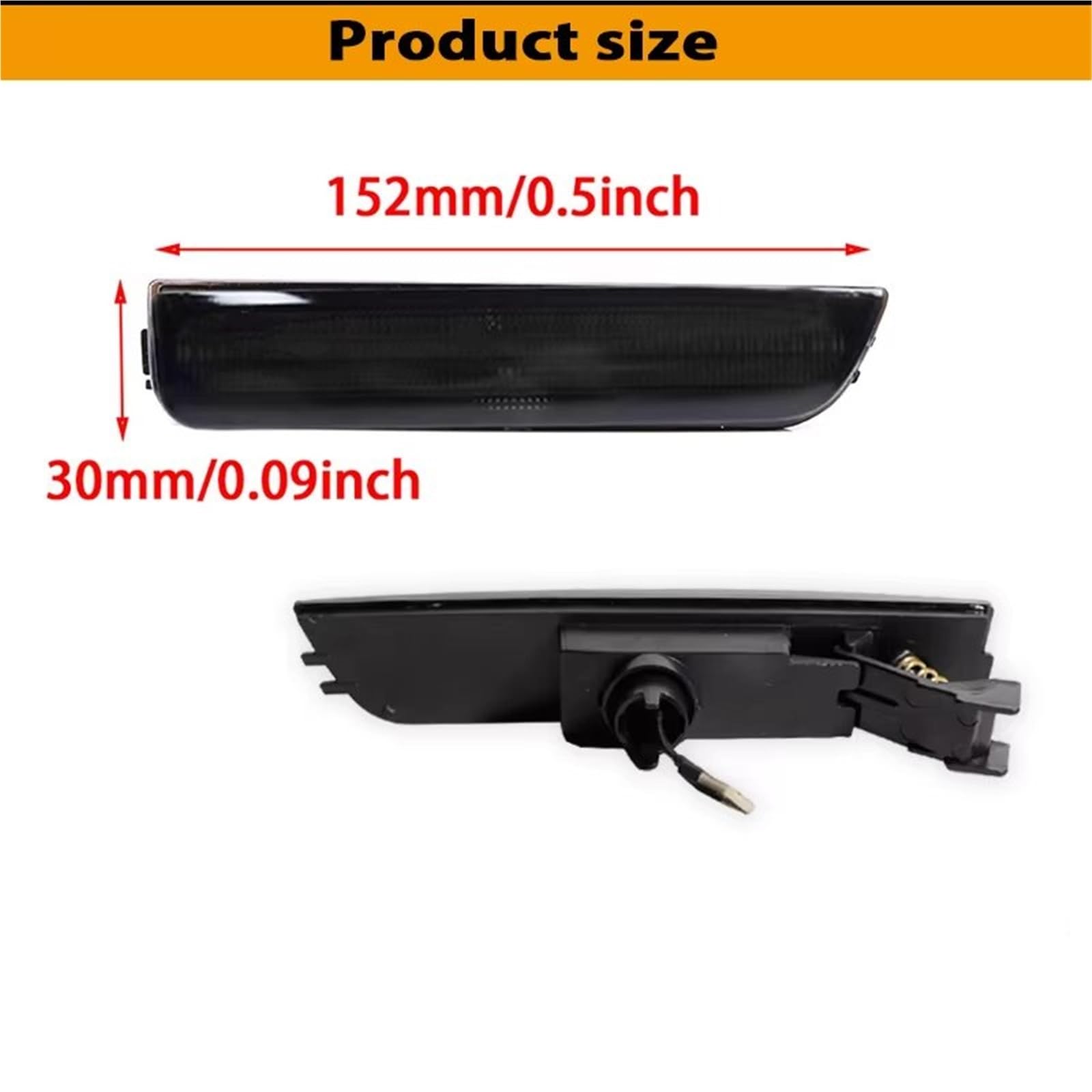 Indicatore Laterale Per VW Per Passat Per B5.5 2001-2005 LED Paraurti Anteriore Posteriore Indicatore Laterale Indicatori Direzione Flare Lampade Indicatori di Direzione(4pcs Red Amber)