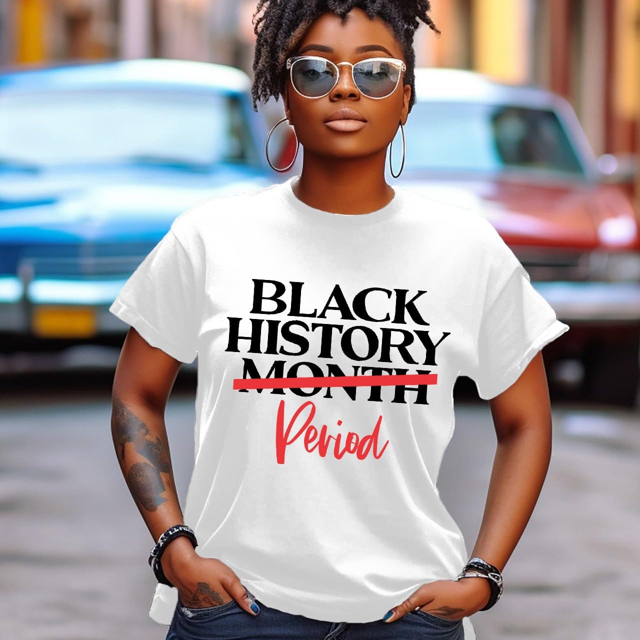 Black History Shirt for Women Black History Month T-Shirt African-American Tee Shirts - Image 2
