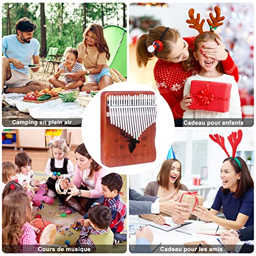 Kalimba 21 Clés Pouce Doigt Piano Portable Instrument de Musique avec Accessoires,Kalimba instrument avec tuning hammer… - Les Beatles, Paul McCartney, John Lennon, RIngo Starr, George Harrison Kalimba 21 Clés Pouce Doigt Piano Portable Instrument de Musique avec Accessoires,Kalimba instrument avec tuning hammer… – Image 7