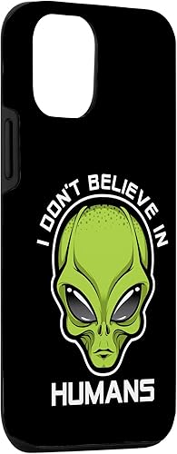 Miniatura 6 de iPhone 13 Pro Max Funny Alien Lover UFO Enthusiast I Don't Believe In Humans Case
