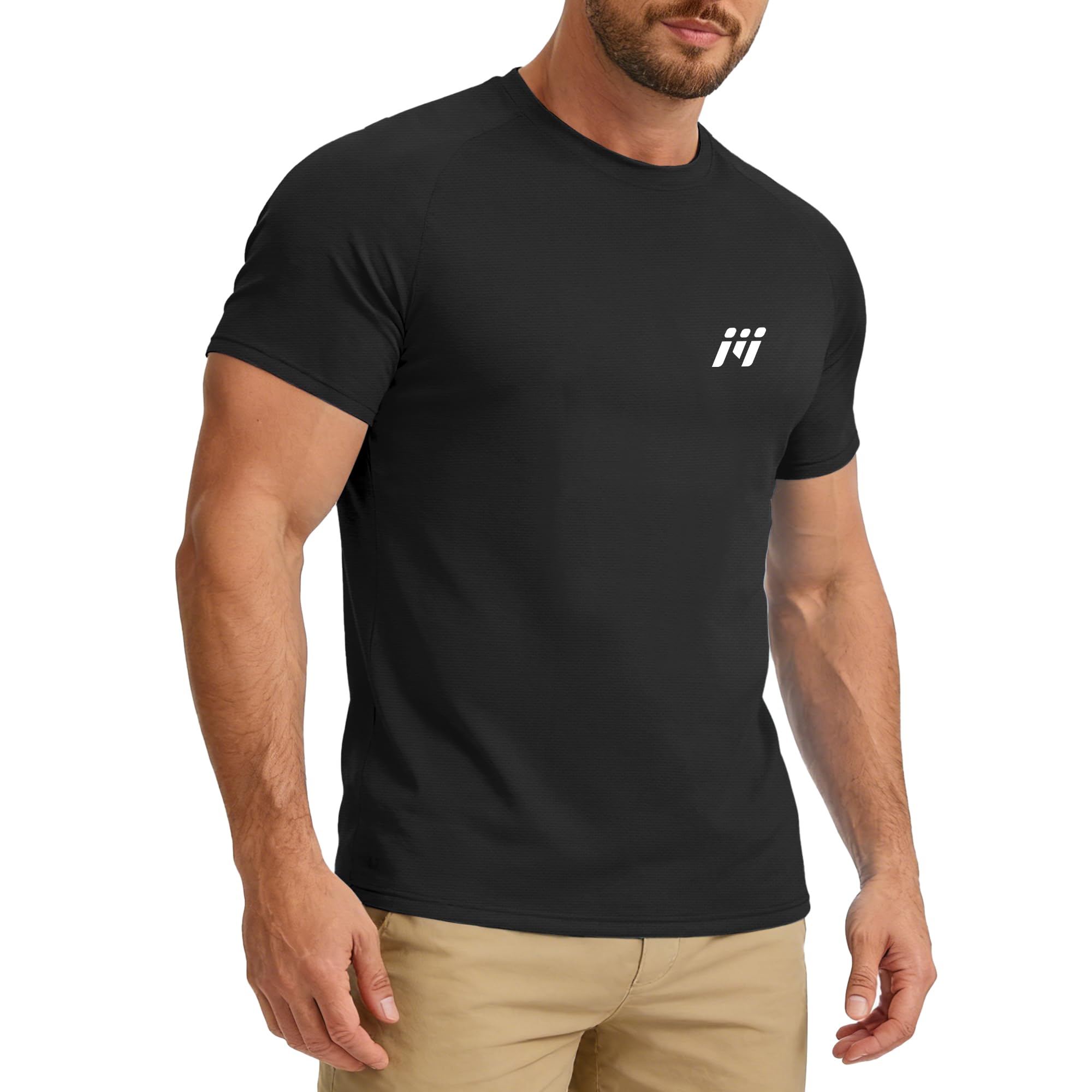 MEETWEE Herren Rash Guard UPF 50+ Rash Vest Männer Kurzarm UV Schutz T-Shirt Tops Schnelltrocknend für UV-Schwimmen Surfen Wassersport