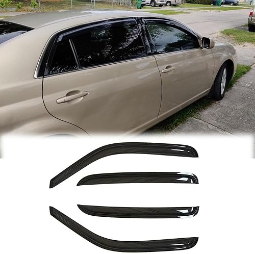 Miniatura 9 de VICOJETOR Viseras de ventana impermeables a prueba de sol, 4 piezas de repuesto de protección para Nissan Sentra 94165 2007 2008 2009 2010 2011 2012