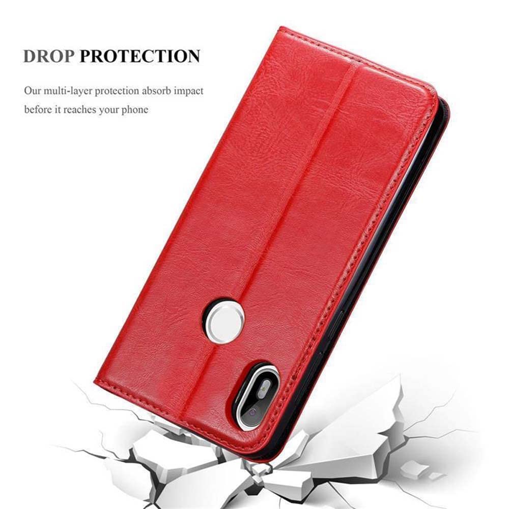 Cadorabo Custodia iPhone 12 MINI Rosso - Flip Case Portafoglio 360