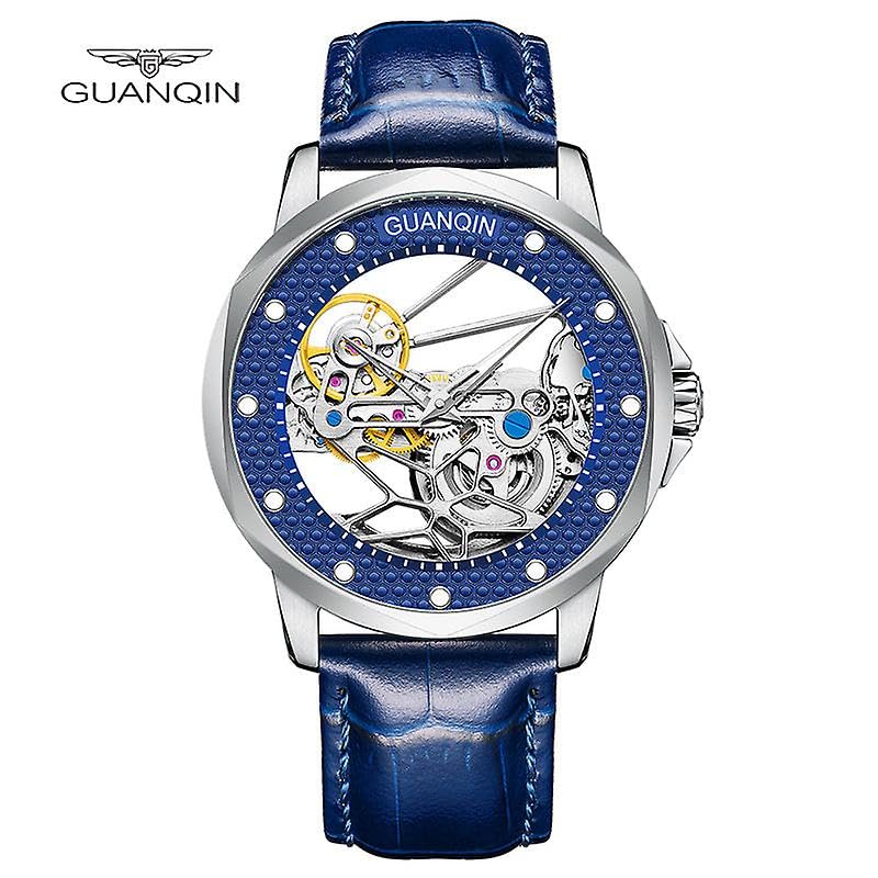 Guanqin Business Sapphire - Reloj mecánico de cuerda automática para hombre, acero inoxidable, impermeable, accesorios de pulsera 2022
