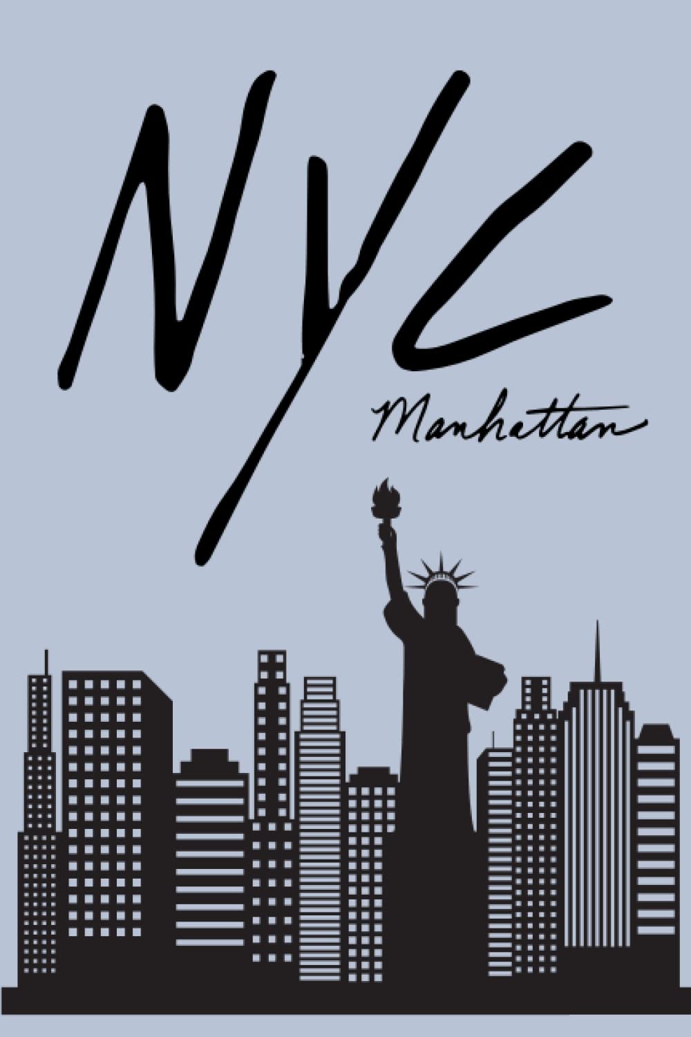 New York City Manhattan Journal Notebook: Blue Journal Notebook for Women Men