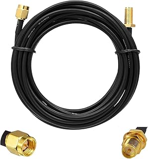 OHM SMA Male To SMA RP-Female 5 Meter Cable for Wi-Fi and 3g , 4g Antenna