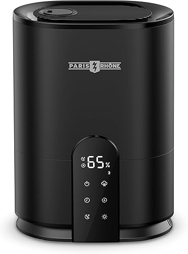 PARIS RHÔNE Humidificadores para dormitorio, humidificadores de niebla fría de 4L para el hogar y habitación grande, humidificador ultrasónico de