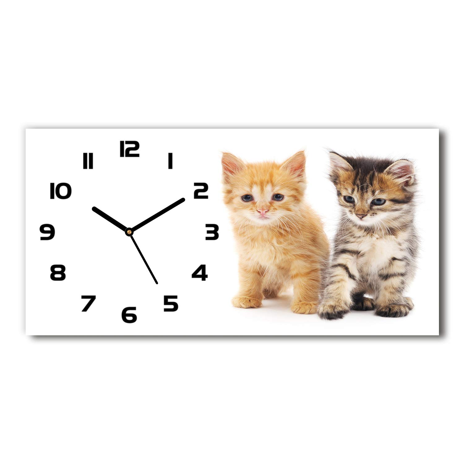 Horloge en verre silencieuse pour salon sans bruit de tic-tac