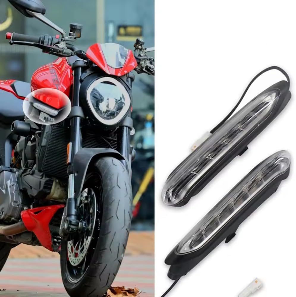 Motorcycle Accessories Fits for Ducati Monster 950 MONSTER monster 937 2021 2022 2023 LED Turn Signal Light Plug and Play Front Side Indicator Flasher Lamp