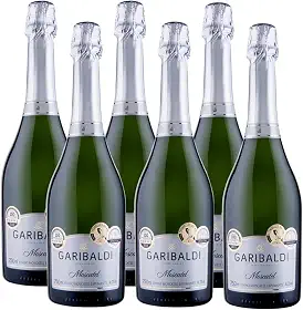 Kit 6 Espumantes Garibaldi Branco Moscatel 750 ml