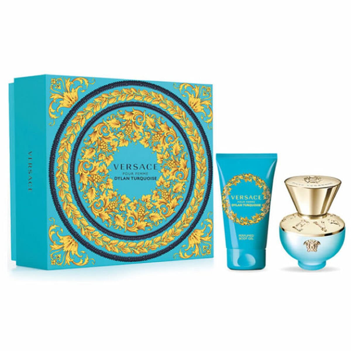 Versace Pour Femme Dylan Turquoise Gift Set: Edp Spray 30ml + Loción Corporal 50ml