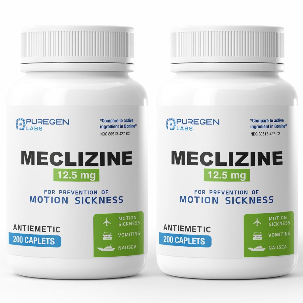 Puregen Labs Meclizine 12.5 mg Antiemetic 2-Pack