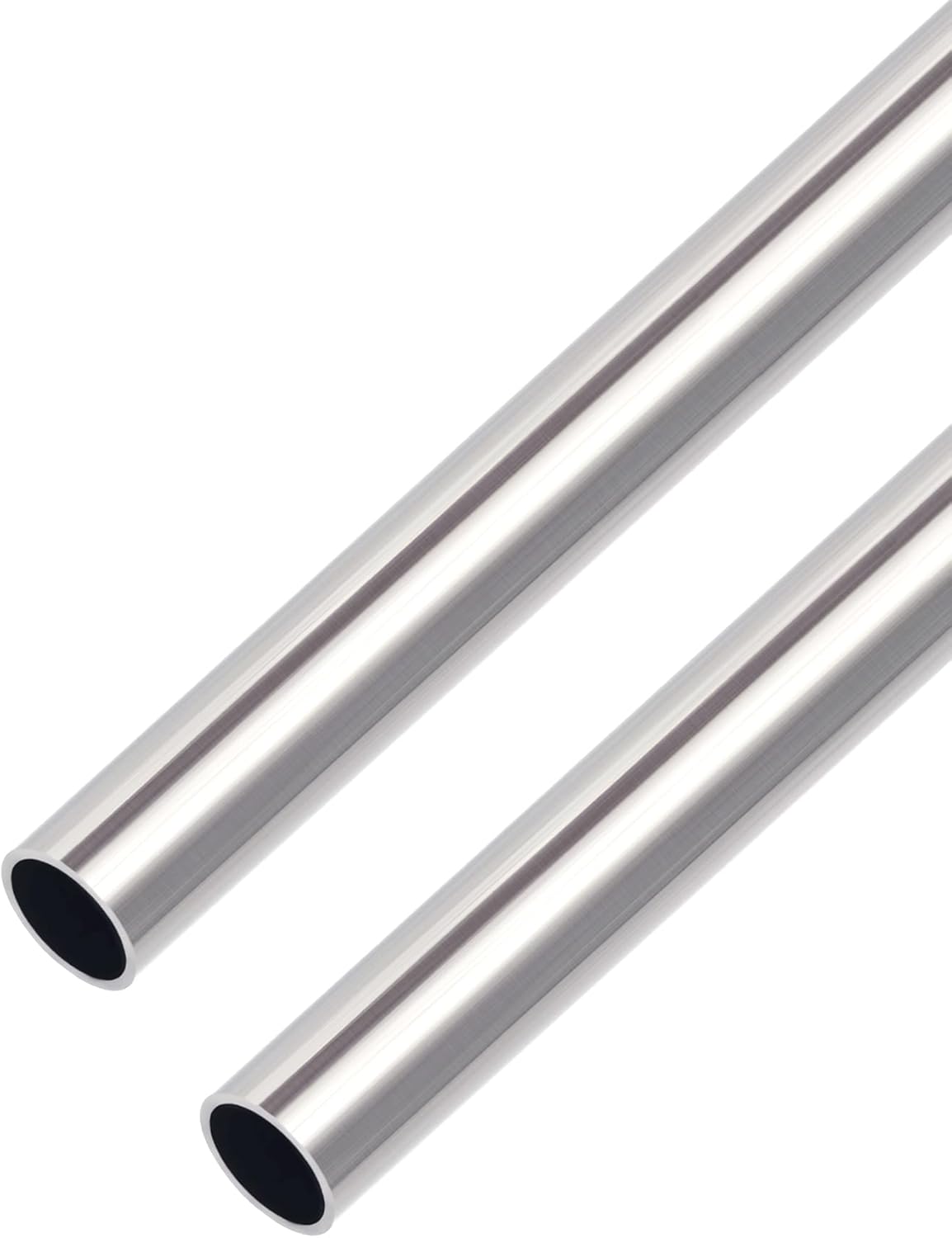 304 Stainless Steel Round Tubing, 14mm OD 1mm Wall Thickness 300mm Length Metal Seamless Straight Pipe Tube for DIY Crafts Model 2pcs