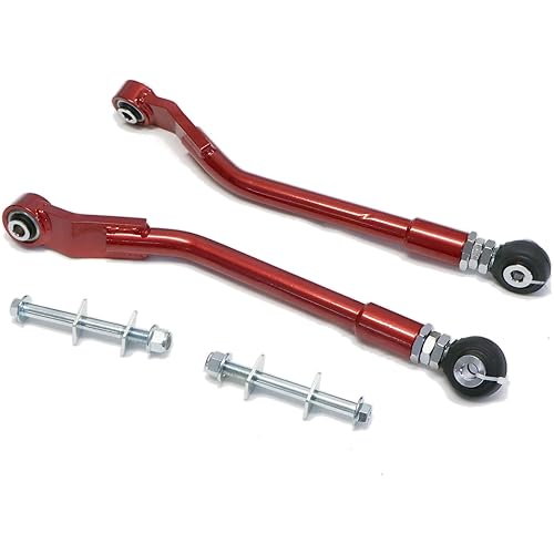 Godspeed AK-246-A Adjustable Rear Toe Arms, Steel Alloy, Spherical Bearings, Compatible With Dodge Charger 2006-23