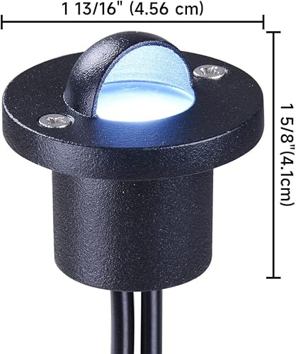 Miniatura 7 de Yescom, lámpara de escalera de 10 piezas a prueba de agua, lámpara de 7.2 vatios, 12 voltios con adaptador.