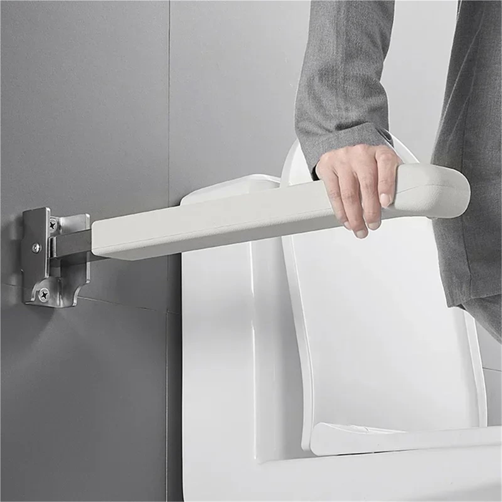 Barras de Apoyo para baños Pasamanos Plegables de Acero Inoxidable para baño, Barras de Apoyo de Seguridad para Ducha para Personas Mayores y discapacitadas.(62cm)