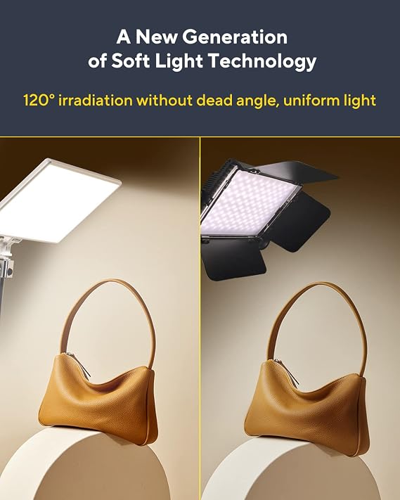 RALENO 13 White LED Video Soft Light Panel with Built-in 8000mAh Battery