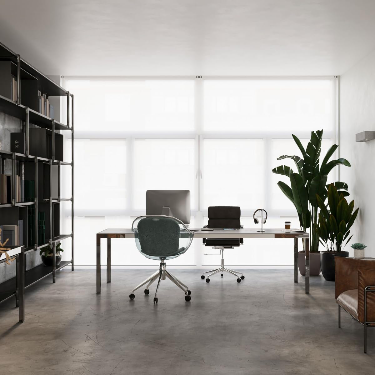 SOLLUX lighting Vega Wandleuchte Innen aus Beton – Wandbeleuchtung für Wohnzimmer und Esszimmer – Lampe für Flur, Betonlampe 50 x 12 x 10 cm