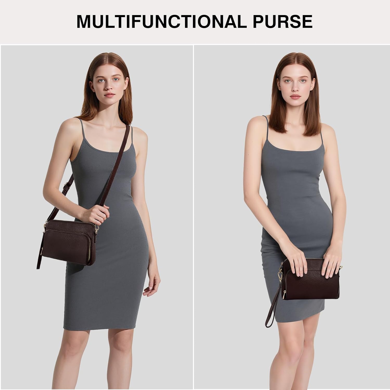 Marvolia Crossbody Bag for Women - PU Leather Shoulder Bag Trendy Small Crossbody Purse Bag for Travel Work Party - Image 3