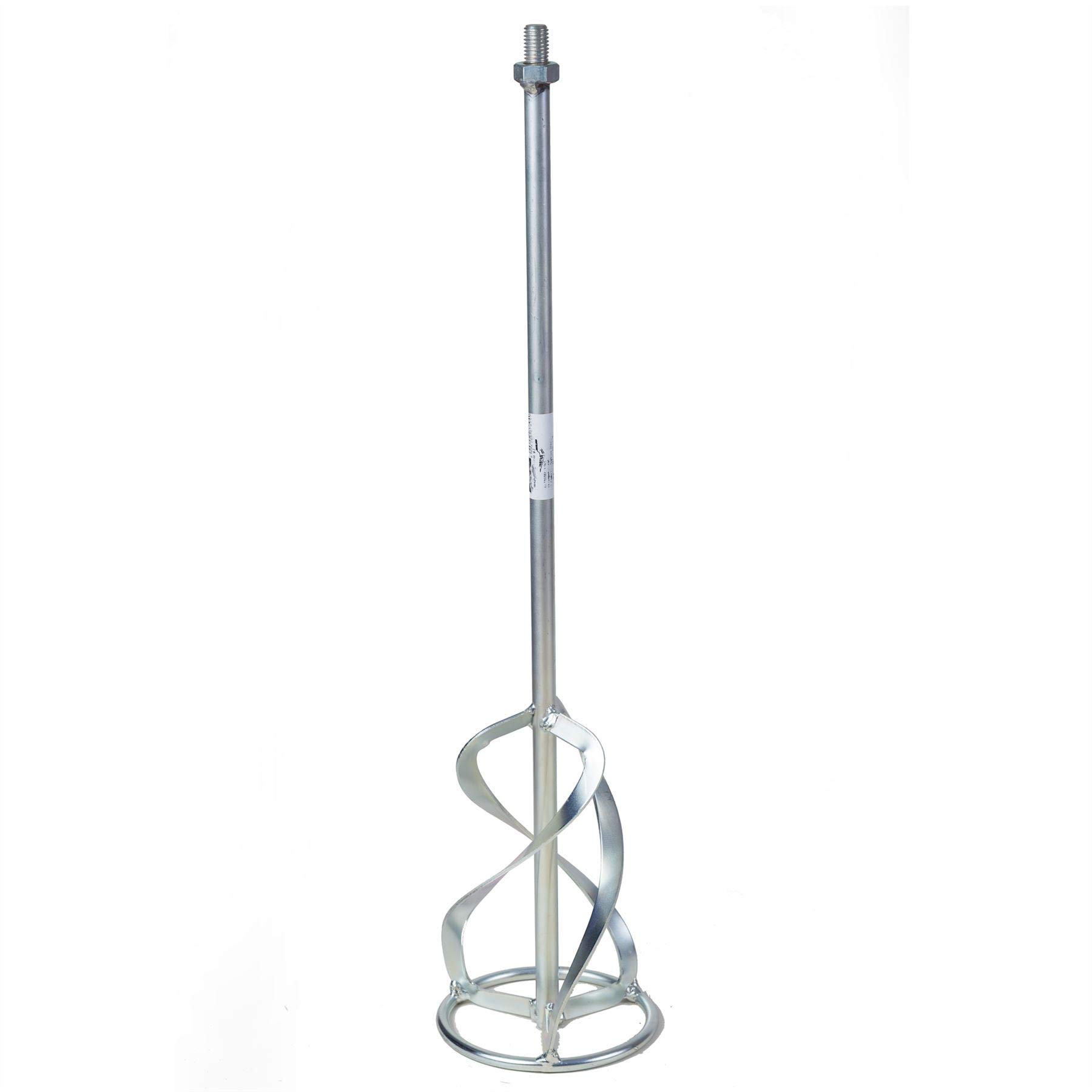 Toolty Professional Mixing Paddle Stirrer Mixer Whisk Agitator 140X600mm M14 Thread Galvanized Steel For Concrete Plaster Diy from B&Q
