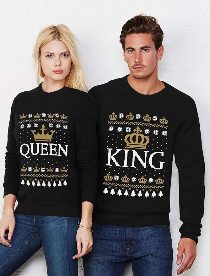 Ugly Christmas Couples Set Sweatshirt 