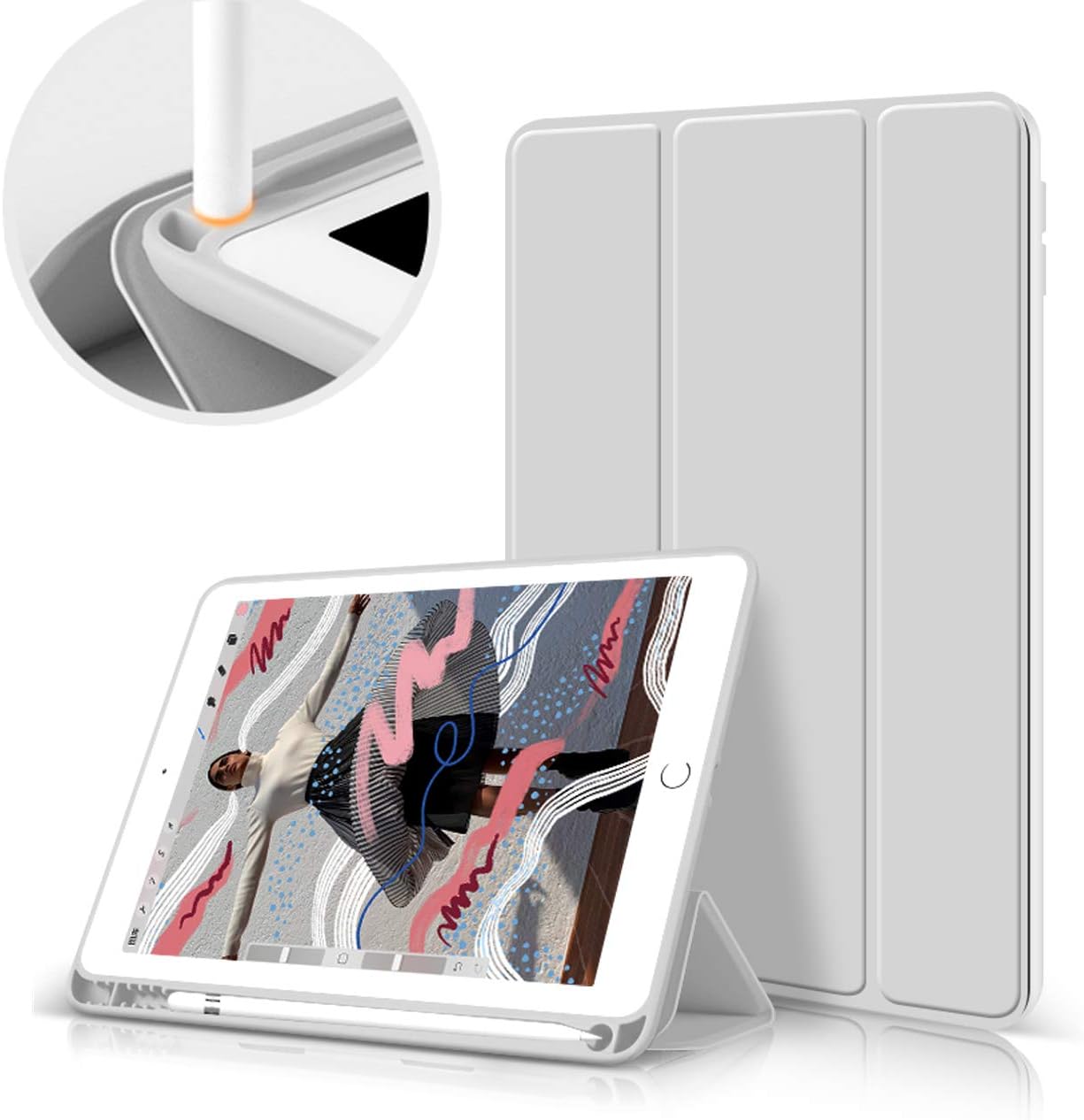Hülle Ipad 9 Generation Mit Stifthalter aoub Neues iPad (2019 7. Generation / 2020 8. Generation/2021 9