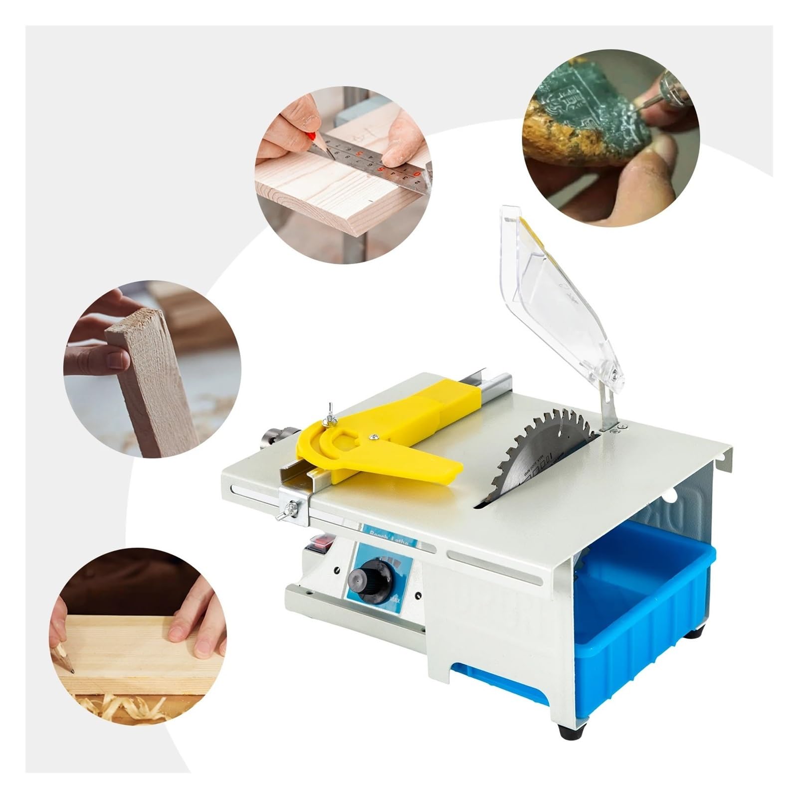Mini Pulidora De Joyería Sierra Mesa, 750W, 10000rpm, Máquina Lijadora Banco Multifuncional Eje Flexible Corte De PrecisióN