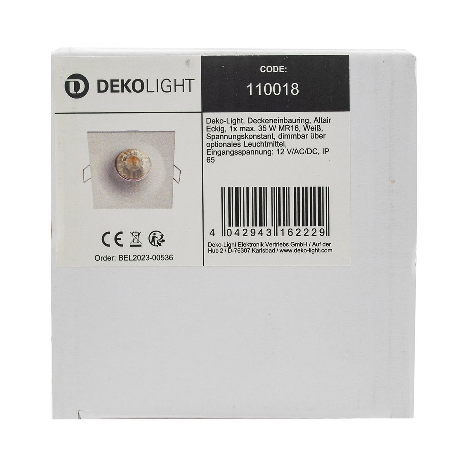 Planetitaly Porta faretto bianco quadrato IP65 box doccia bagno turco sauna incasso 70mm supporto luci LED GU10 MR16 GU5.3