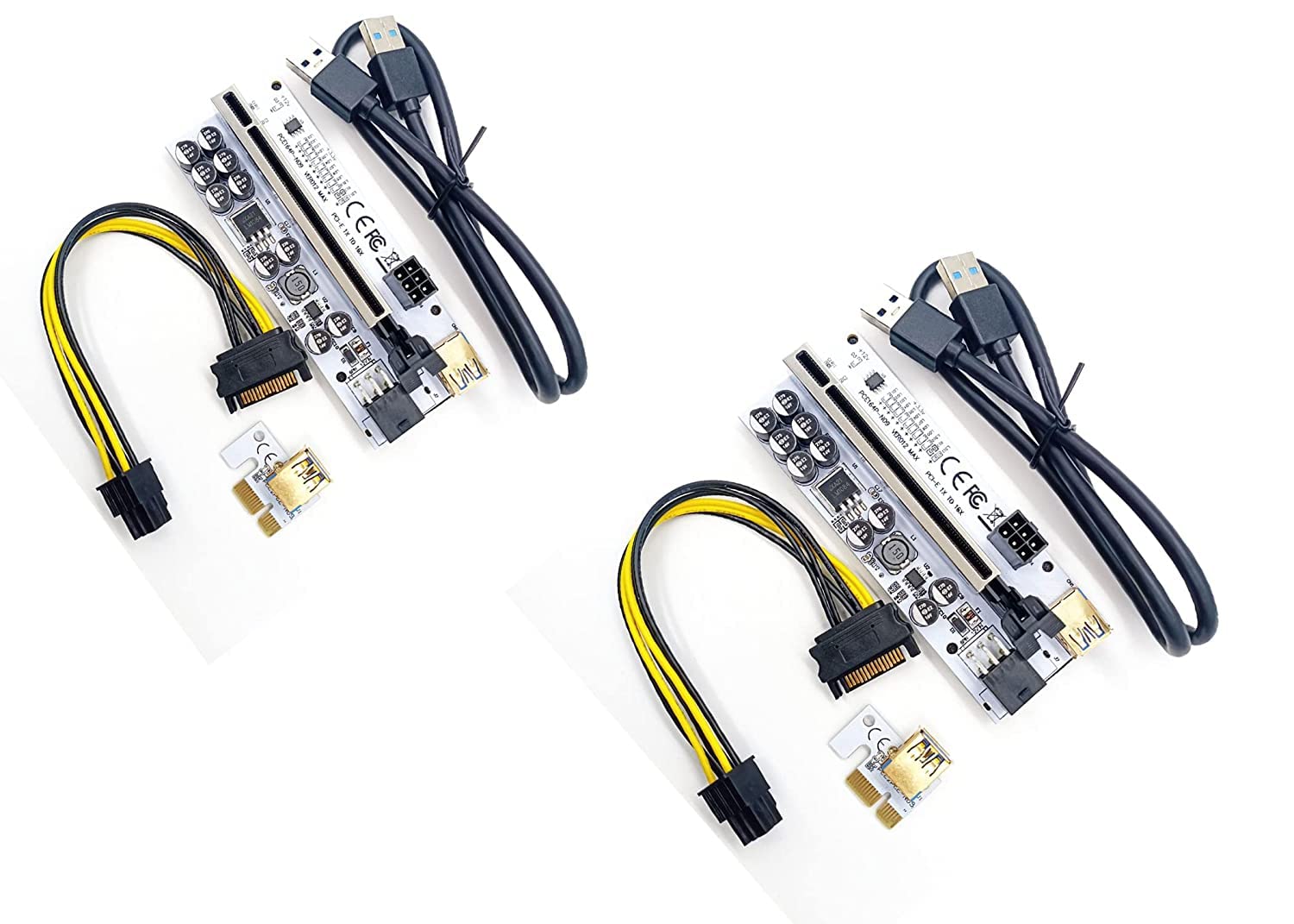 Tobo Riser Card VER012 MAX, USB 3.0 PCI-E Riser VER 012 MAX Express 1X 16x Extender GPU Riser Adapter Card LED Work Indicator (VER012-Pack-of-2)-TD-419HS.-picture-29