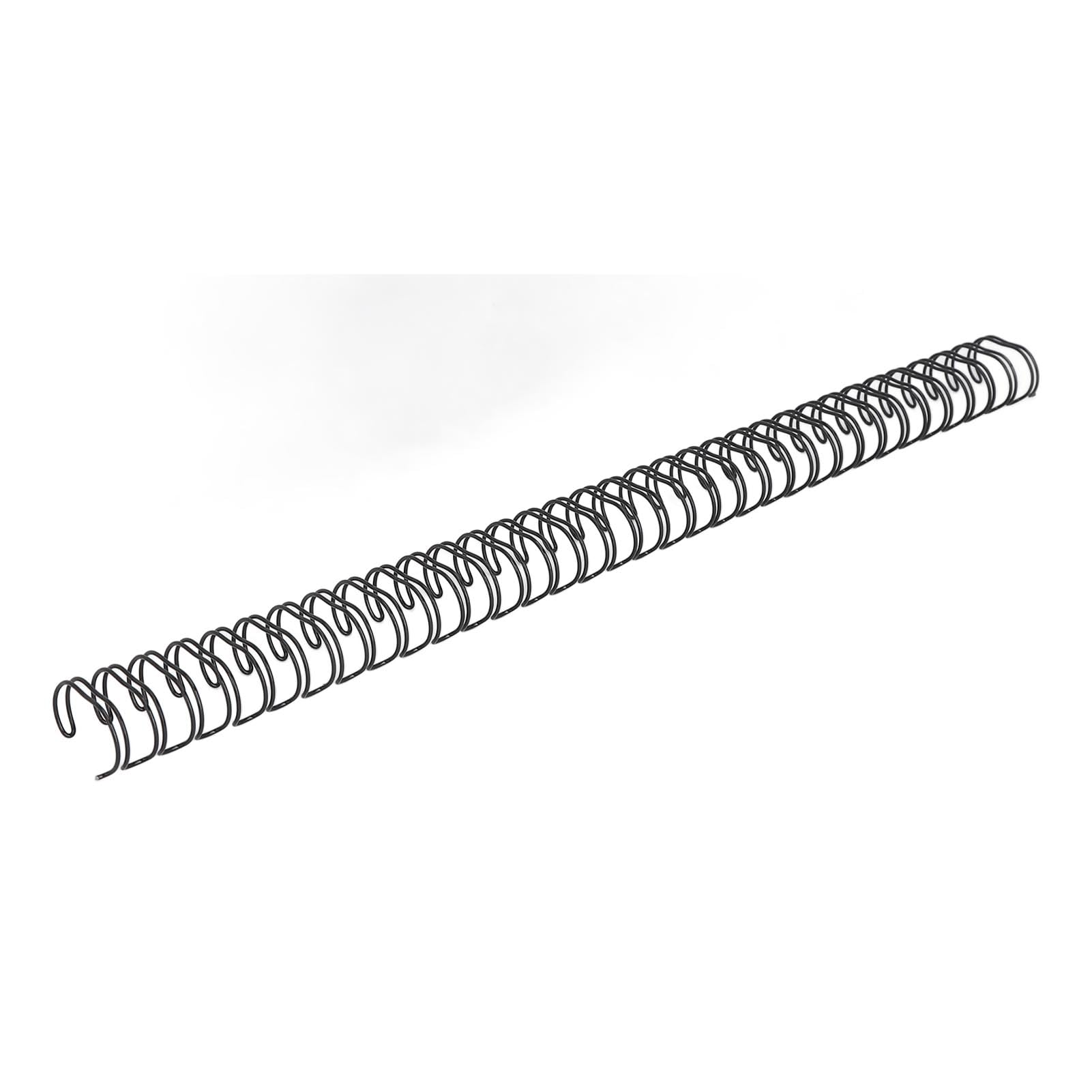 Cocoarm Dorso con Rilegatura a Filo Metallico a Doppio Anello, Rivestimento in Filo di Ferro, capacità 180 Fogli, per Documenti e Report A4 (BLACK)