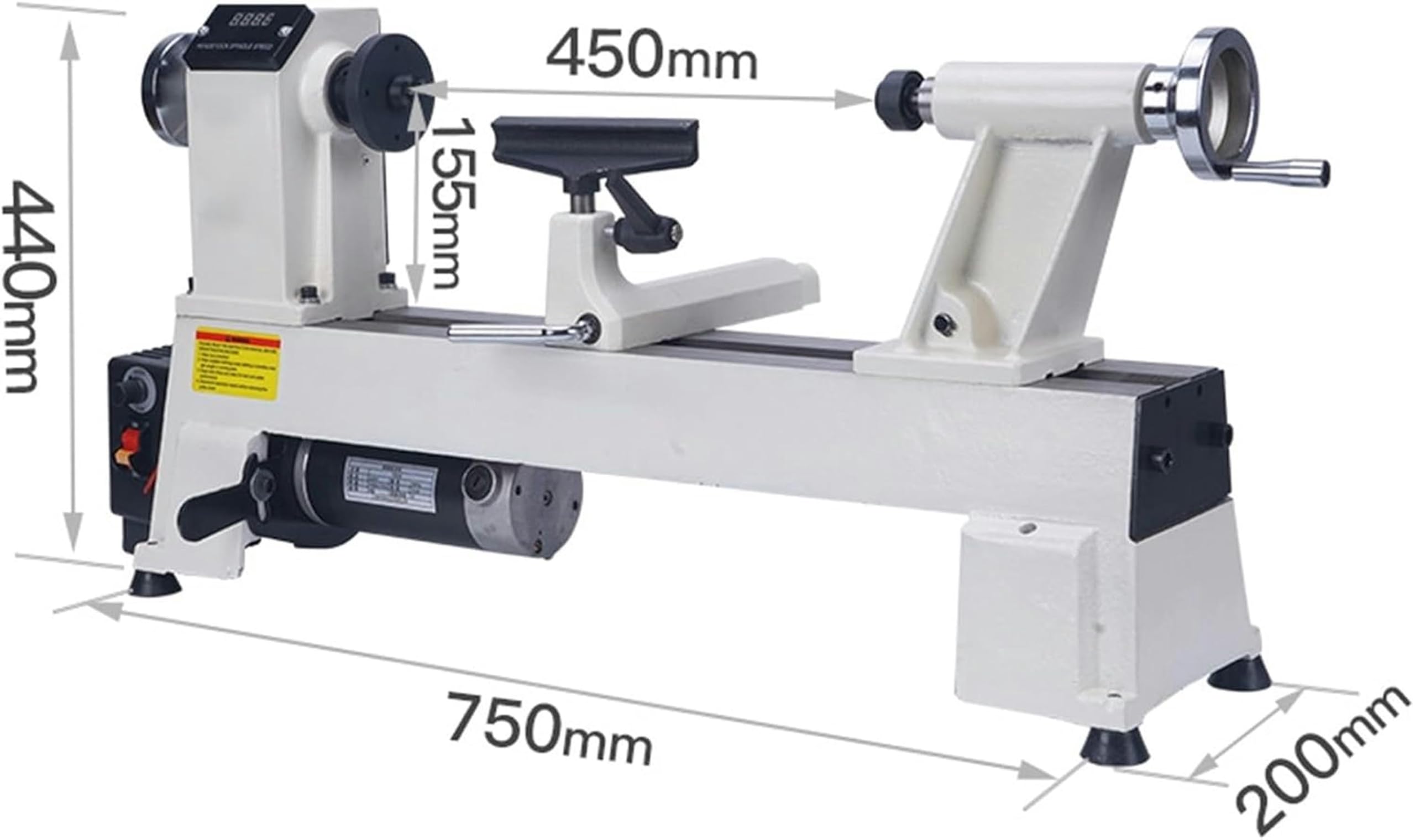 Tornio Multifunzionale Per Carpenteria 900 W, Con Set Di Macchine Con Account Di Mandrel E Conti Buddha Da 6 Pollici, Velocità Infinita Da 300 A 3800 Giri / Min, Per Lavorare Il Legno Con Account