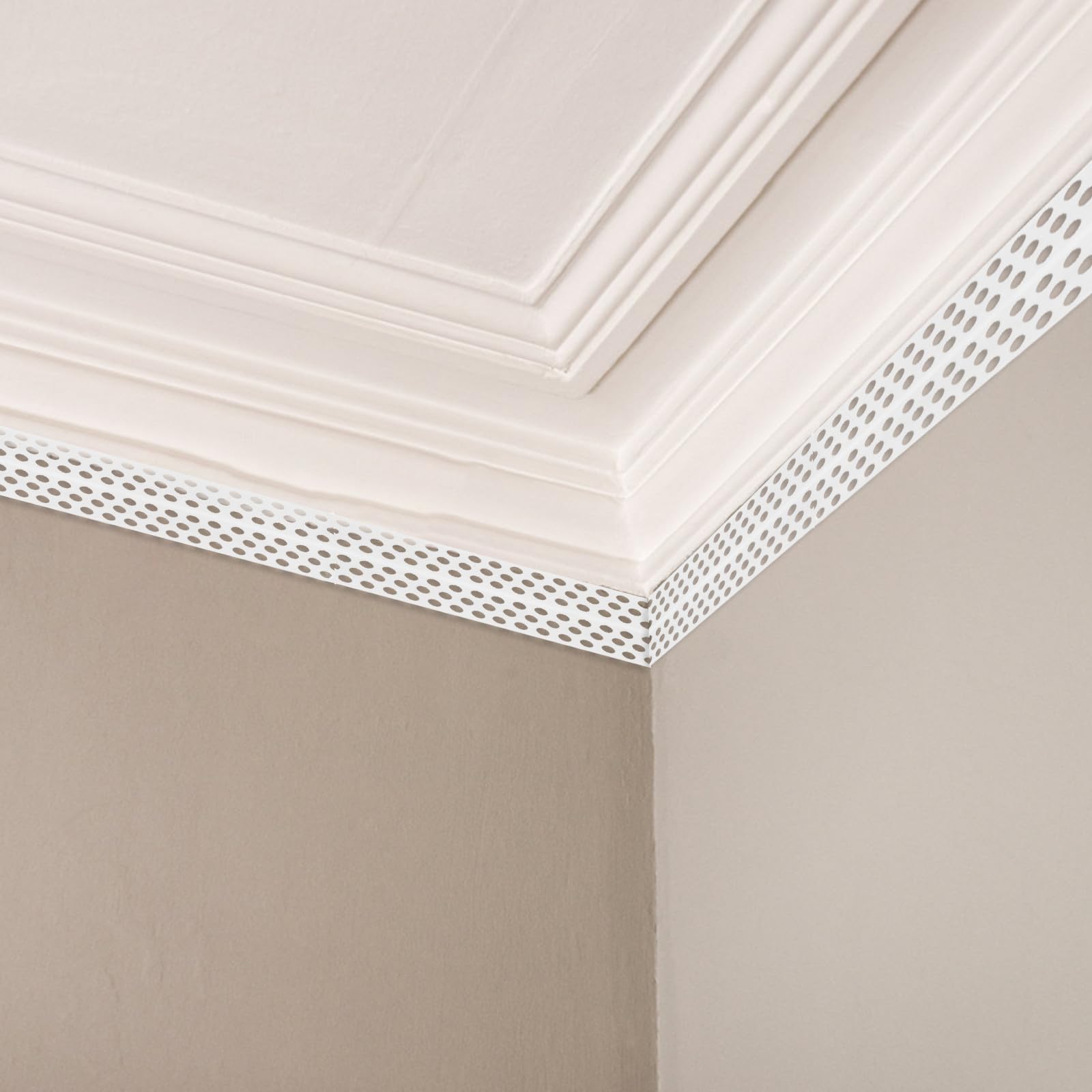 Cinta Autoadhesiva Pvc para Esquinas de Pared de Yeso, 1 Rollo