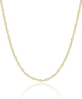 Tewiky Gold Chain Necklace for Women, 14k Gold Plated Thin Beaded Wave Box Chain Necklace Dainty Gold Necklace Simple Layered Gold Choker Necklaces Minimalist Gold Link Chain Necklace Trendy Jewelry for Women
