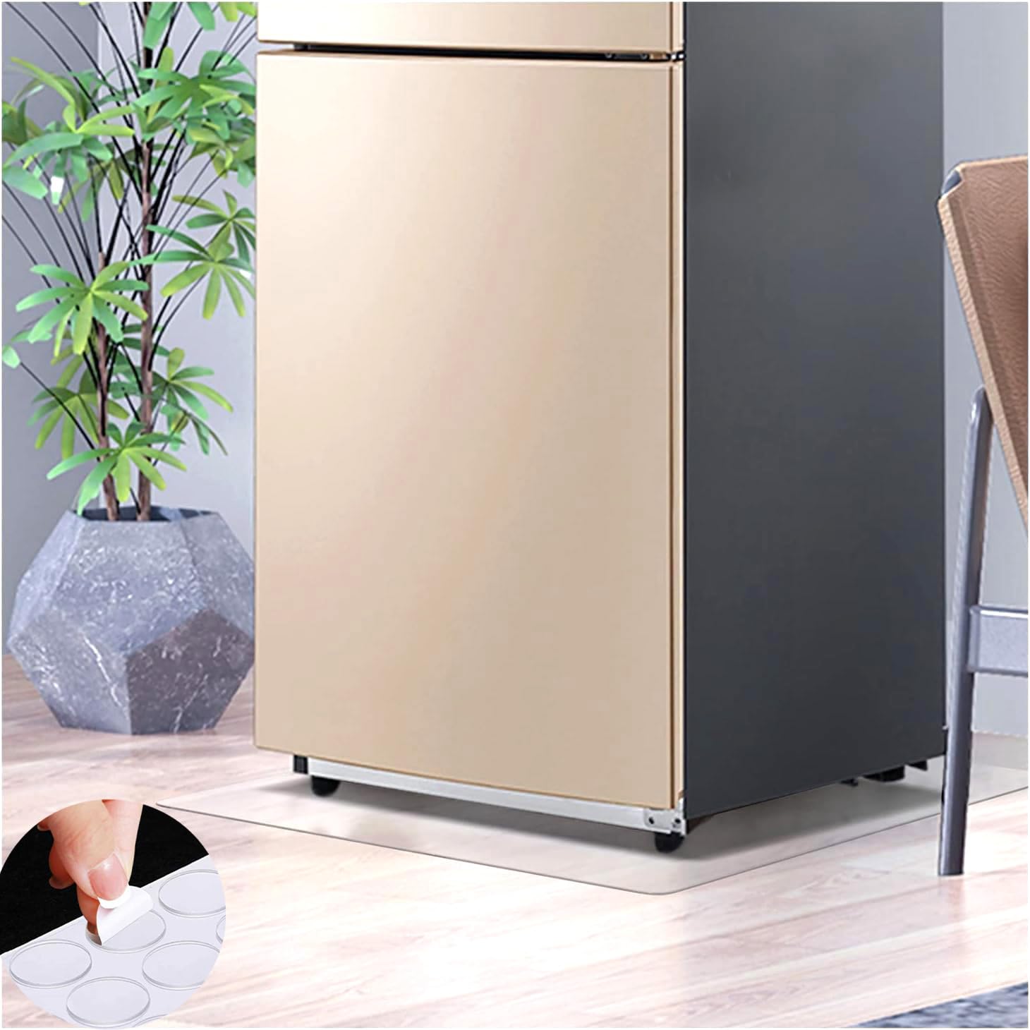 536 極美品　マッドデザイン　冷蔵庫　大きめ　200L弱　大人気モデル Amazon.co.jp: NaturesHome 冷蔵庫 マット Sサイズ 53×62cm 〜200L